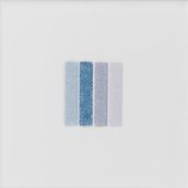 Johnson Tiles Cristal Blue Stripe Gloss Glazed Ceramic Inset Tile