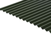 Cladco Corrugated 13/3 Profile 0.7mm PVC Plastisol Coated Sheet - Juniper Green BS12B29