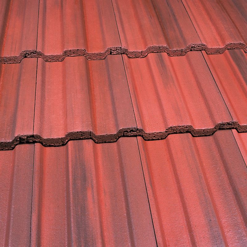 Marley Ludlow Plus Interlocking Concrete Roof Tile Old English Dark Red Pallet of 516