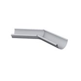 lindab magestic steel half round 135dg external welded gutter angle