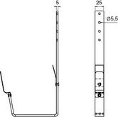 lindab-rect-flex-fascia-bracket-140mm-technical-drawing