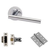 XL Joinery Loire Polished Chrome Fire Door Handle Pack