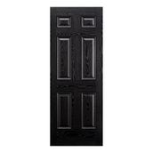 LPD Colonial Victorian Fully Finished Black Composite External Front Door
