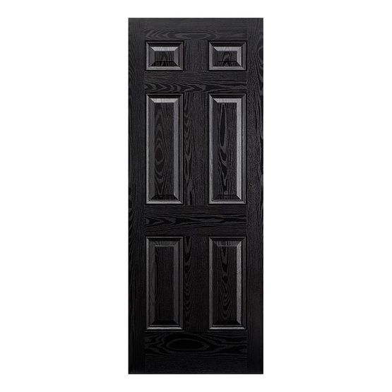 LPD Colonial Victorian Fully Finished Black Composite Front Door