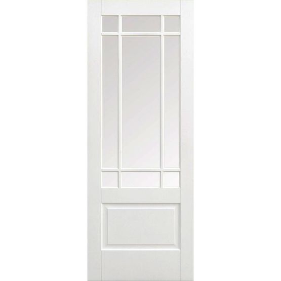 lpd downham white primed bevelled glazed internal door