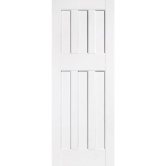 lpd dx 1960s style 6 panel white primed door