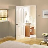 lpd mayfair white primed internal door bedroom lifestyle