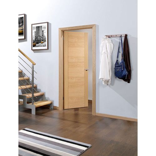 lpd vancouver 5 panel oak door staircase lifestyle