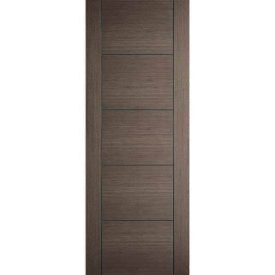 lpd vancouver chocolate grey 5 panel flush door