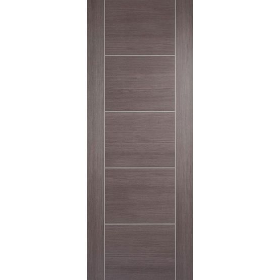 lpd vancouver medium grey laminate 5 panel flush door