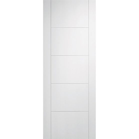 lpd vancouver white primed 5 panel flush door