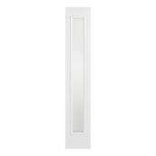 LPD Victorian Fully Finished White Composite Frosted Glazed External Sidelight - 2032mm x 356mm (80 inch x 14 inch)