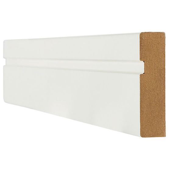 LPD White Primed Single Groove Architrave   2200mm x 70mm (87 inch x 3 inch)