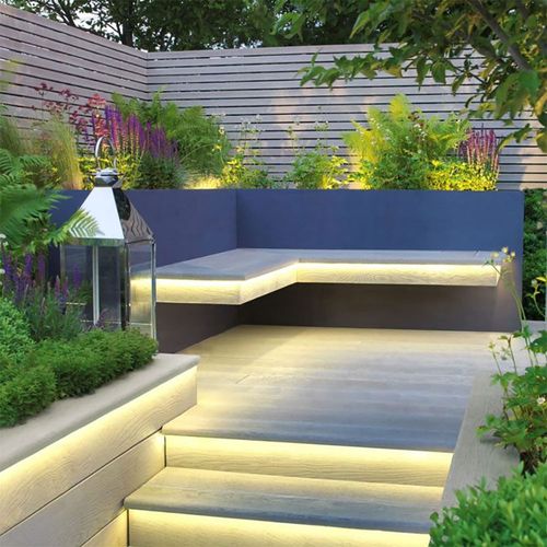 millboard composite decking smoked oak garden decking with stairs