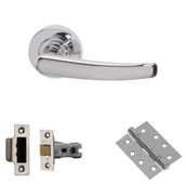 XL Joinery Morava Polished Chrome Fire Door Handle Pack