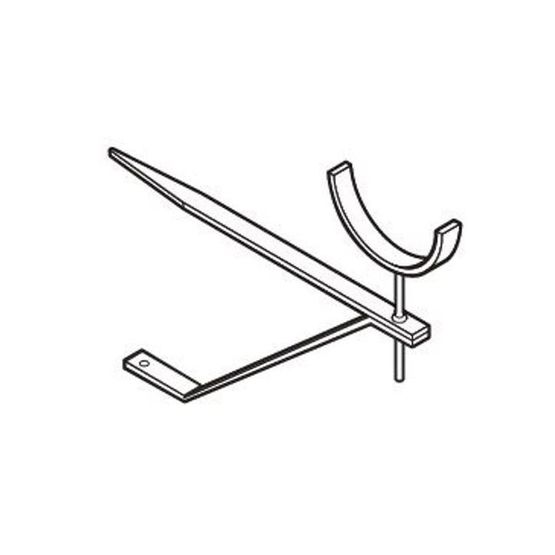old style aluminium guttering half round rise fall rafter bracket