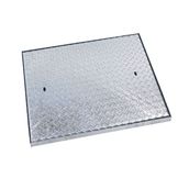 EJ PS100 Galvanised Steel Access Manhole Cover and Frame - 44 Tonne
