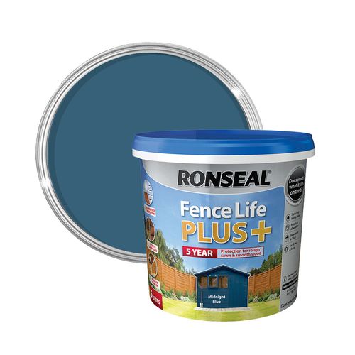 ronseal fence life plus midnight blue primary