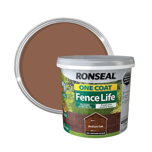ronseal one coat fence life medium oak copy