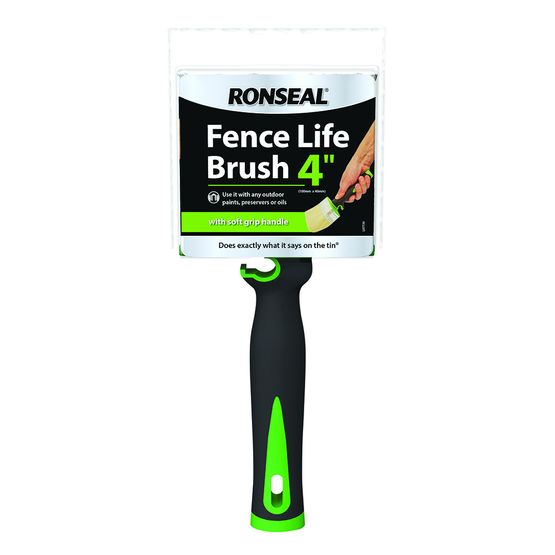 RONSEAL Soft Grip Fence Life Paint Brush - 4 Inch (101mm)