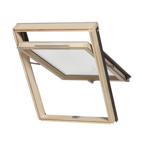rooflite+ solid vision pine high pivot roof window internal