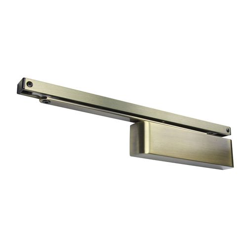Rutland TS.11204 Cam Action FD60 Fire Rated Door Closer with Semi radius Cover & Sidearm Antique Brass