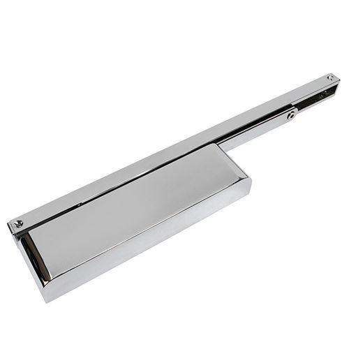 Rutland TS.11204 Cam Action FD60 Fire Rated Door Closer with Semi radius Cover & Sidearm Polished Nickel Plated