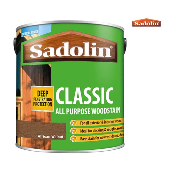 Sadolin Classic All Purpose Woodstain 2.5l African Walnut