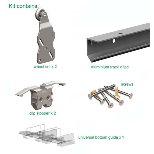 Saturn Internal Sliding Door Kit   Components