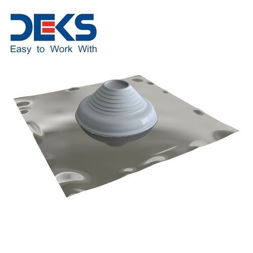 seldek pipe flashing for flat roofs silicone grey   160mm to 300mm 59071
