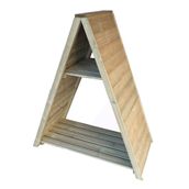Shire Large Pressure Treated Overlap Triangular Log Store - 4ft x 2ft (1230mm x 532mm)
