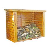 Shire Large Heavy Duty Pent Log Store - 6ft x 3ft (1900mm x 930mm)