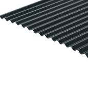 Cladco Corrugated 13/3 Profile 0.7mm PVC Plastisol Coated Roof Sheet - Slate Blue BS18B29