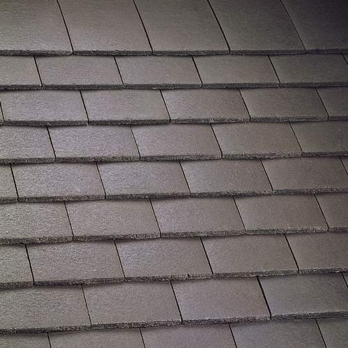 Marley Plain Concrete Roof Tile - Smooth Brown
