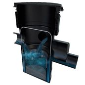 Silt Sentinel 300mm Silt Trap for 110mm Pipework with Filter Basket and Access Cover