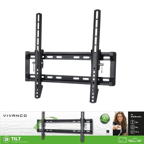 vivanco medium tilt tv wall mount bracket up to 55 inch secondary infographic copy