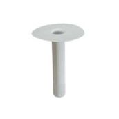 Wallbarn White PVC Circular Roof Outlet with Smooth Flange