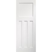 XL Joinery DX 1930s Edwardian 4 Panel Door White Primed Internal Door