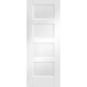 XL Joinery Shaker 4 Panel White Primed Internal Door