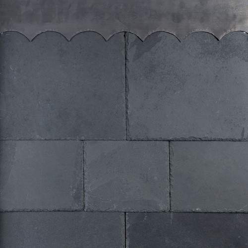 Cinero SS02F First Quality Brazilian Natural Slate Roof Tile in Graphite