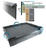 Quicktrim Check Kerb Roof Edge Trim (2.5m) - Black
