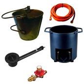 Asphalt Kit - Round Bucket, Bucket Heater, Small Impact Burner, Hose & Reg