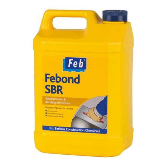 Febond SBR Bonding & Waterproofing Agent - 5 Litres