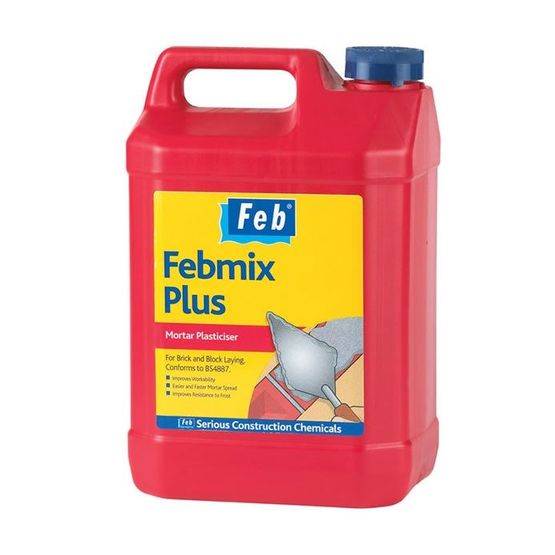 FebMix Plus Mortar Plasticiser - 5 Litres