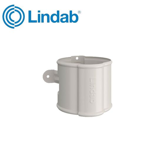 Lindab Round Downpipe Bracket 75mm Painted Antique White