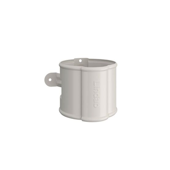 Lindab Round Downpipe Bracket 75mm Painted Antique White