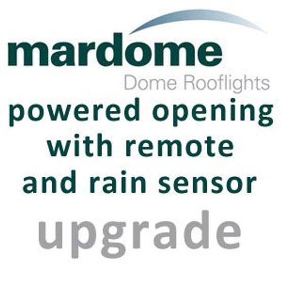 Mardome 600mm x 600mm Powered Opening Remote & Rain Sensor Upgrade