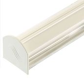 Corotherm 3m White Glazing Bar Cap and Base with End Cap