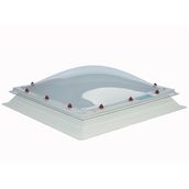 Em Dome 600mm x 600mm Double Glazed Clear Fixed Dome & Curb