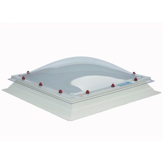 Em Dome 900mm x 900mm Double Glazed Clear Fixed Dome & Curb